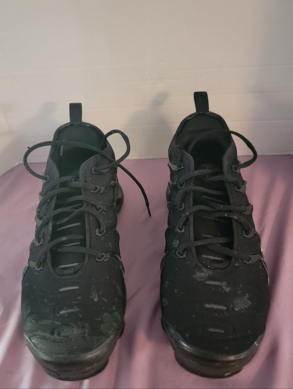 Nike Vapormax Black Men's Athletic Sneakers - Lace Up Size 12